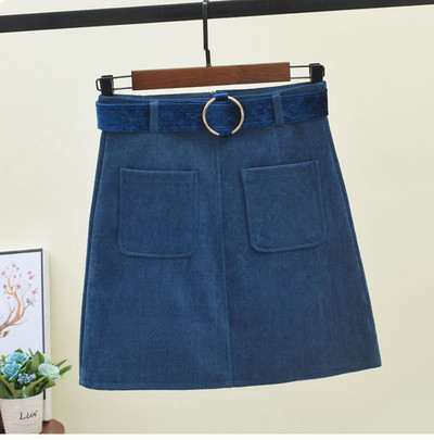 Női szoknya derekán övvel több színben