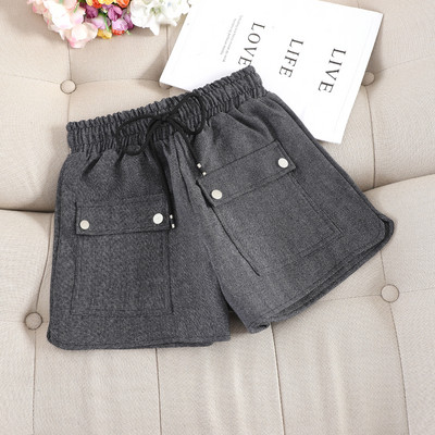 Pantaloni scurti de dama cu talie elastica si buzunare in mai multe culori