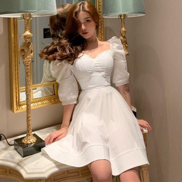 Rochie de dama moderna in doua culori - model croiat