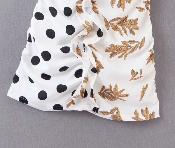 Rochie moderna de dama cu bretele - culoare alba