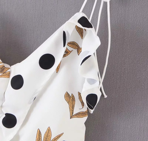 Rochie moderna de dama cu bretele - culoare alba