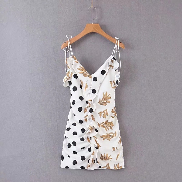 Rochie moderna de dama cu bretele - culoare alba