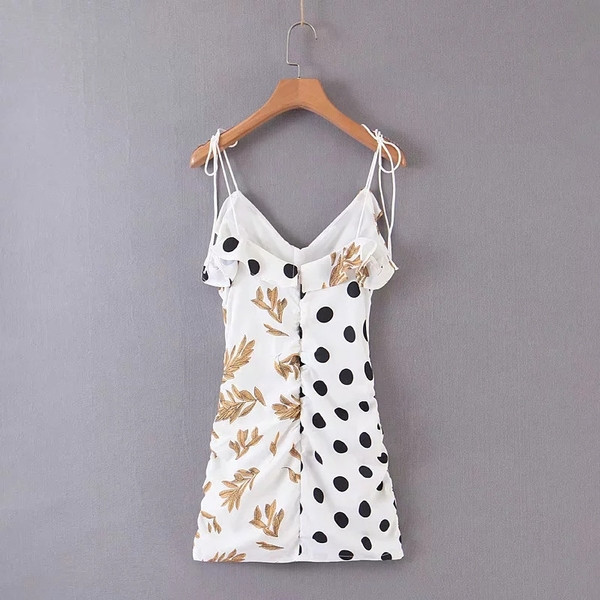 Rochie moderna de dama cu bretele - culoare alba