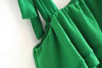 Rochie de dama actuala model nou de culoare verde