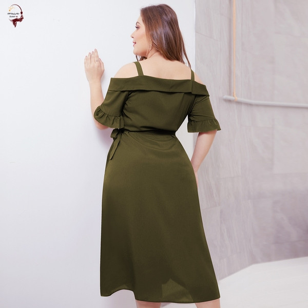 Rochie moderna de dama cu decolteu adanc si bretele subtiri in doua culori