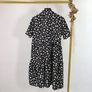 Rochie de dama cu model floral - model croiat