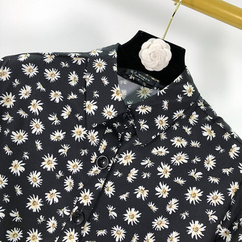 Rochie de dama cu model floral - model croiat