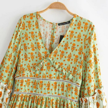 Rochie de dama decupata model nou cu decolteu in V