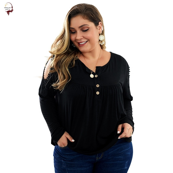 Bluză casual de damă cu mâneci lungi și decolteu în V în trei culori