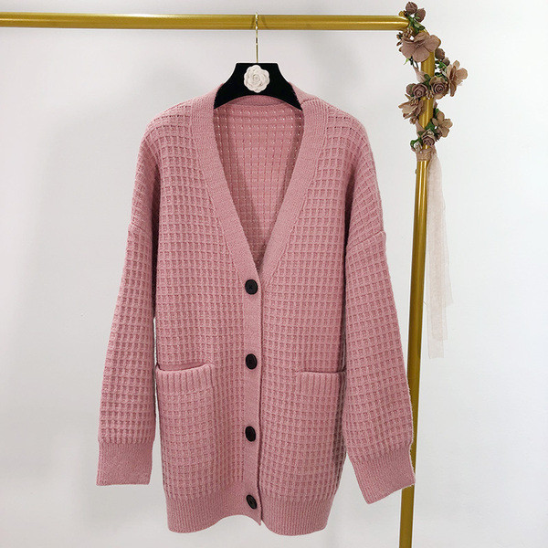 Cardigan lung de damă în trei culori