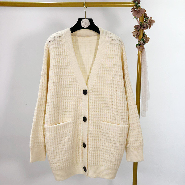 Cardigan lung de damă în trei culori