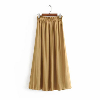 Fusta de dama eleganta model nou de culoare maro