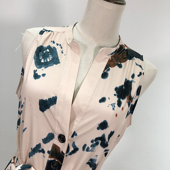 Rochie de dama lunga cu cravate in talie