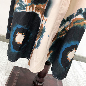 Rochie de dama lunga cu cravate in talie