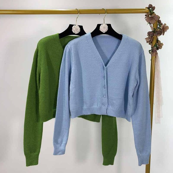 Cardigan scurt de dama in doua culori