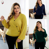 Bluză casual de damă cu mâneci lungi și nasturi în mai multe culori