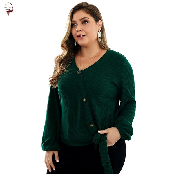 Bluză casual de damă cu mâneci lungi și nasturi în mai multe culori