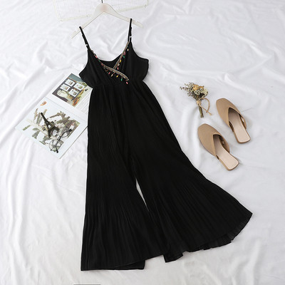 Salopeta de dama moderna model larg in negru si roz