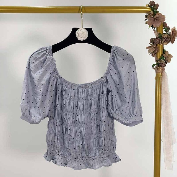 Bluză de damă cu puncte gri