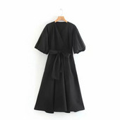 Model de croi rochie de dama elegant - culoare neagra