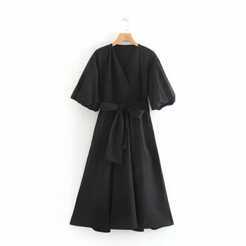 Model de croi rochie de dama elegant - culoare neagra