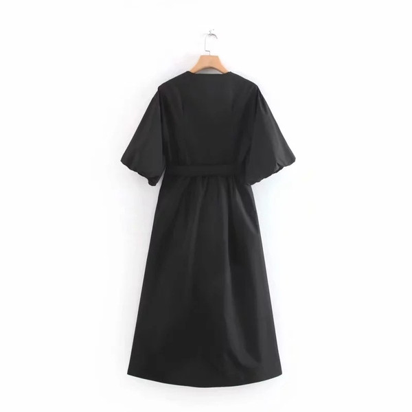 Model de croi rochie de dama elegant - culoare neagra