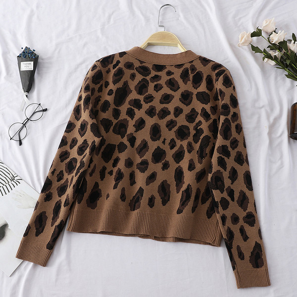 Vesta moderna de dama cu model leopard in trei culori