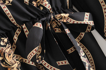 Rochie actuala de dama cu decolteu in V - model asimetric