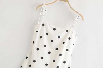 Rochie de dama decupata cu puncte in alb