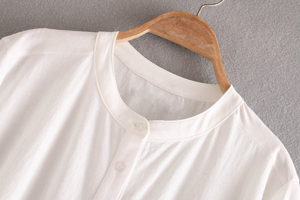 Új modell hosszú női ing, hosszú ujjal, fehér színben