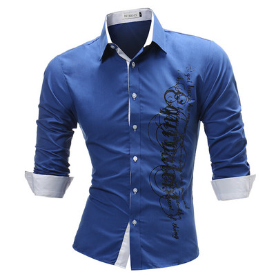 Alkalmi férfi ing, hosszú ujjal, felirattal három színben