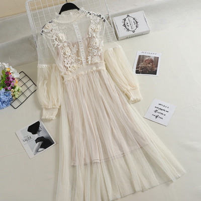 Rochie de dama eleganta cu tul si dantela in diferite culori