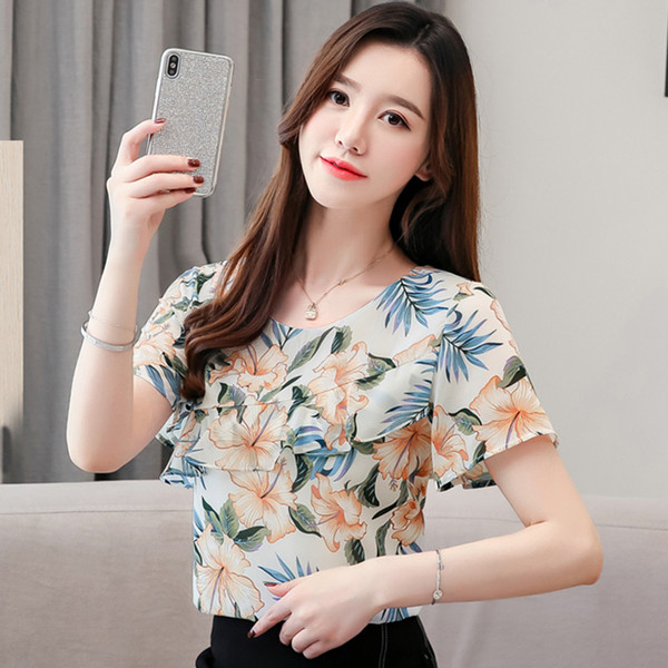 Bluza de dama model nou in doua culori cu motive florale