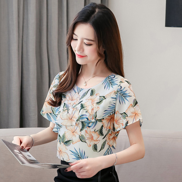 Bluza de dama model nou in doua culori cu motive florale