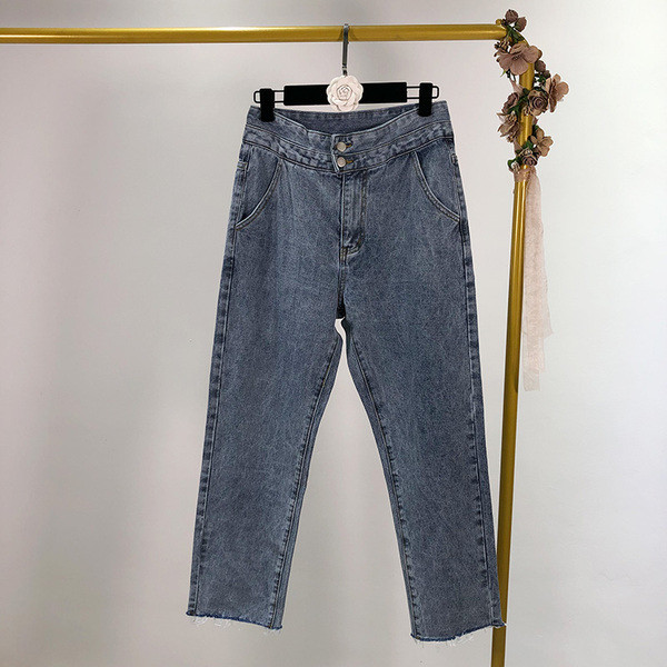 Blugi de dama cu talie inalta in doua culori