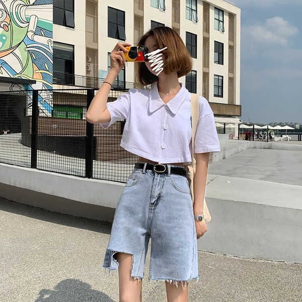 Pantaloni casual dama 3/4 lungime in culoare deschisa