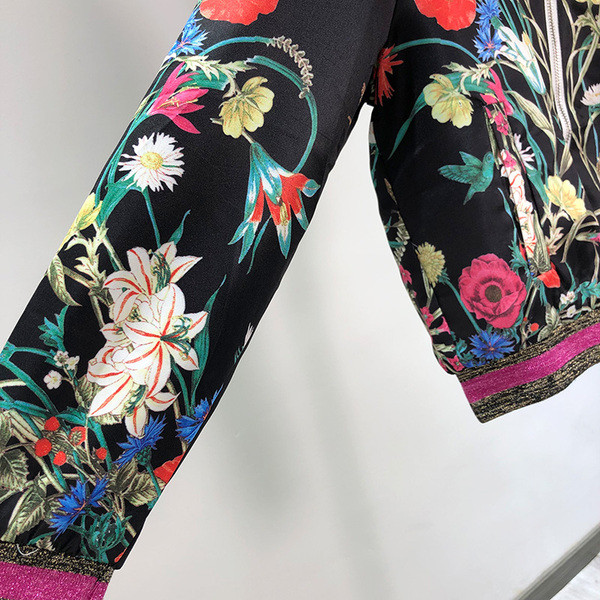 Geaca de dama primavara-toamna cu model floral