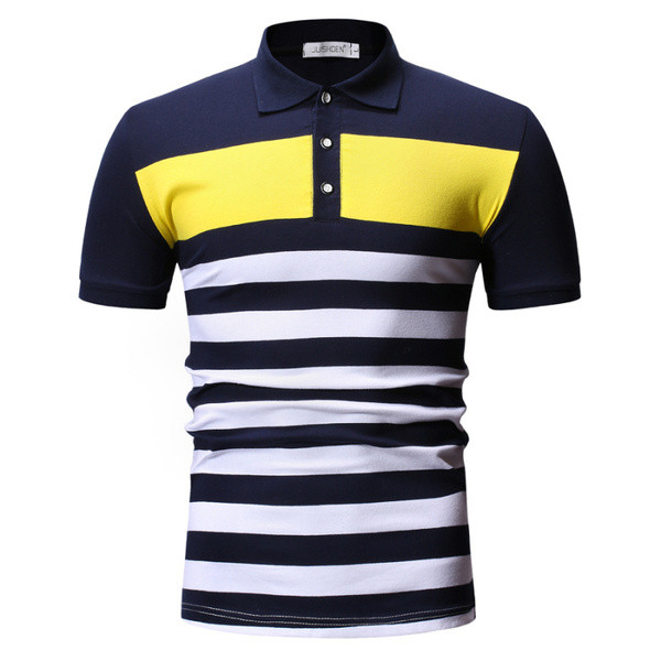 Tricou casual barbatesc cu guler clasic in trei culori