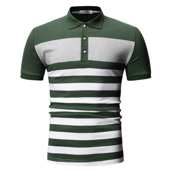 Tricou casual barbatesc cu guler clasic in trei culori