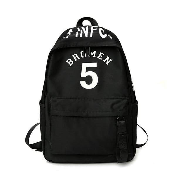 Rucsac de damă de zi cu zi cu o inscripție în mai multe culori