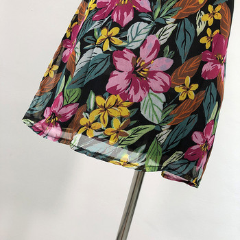 Rochie casual de dama din tul cu umar gol