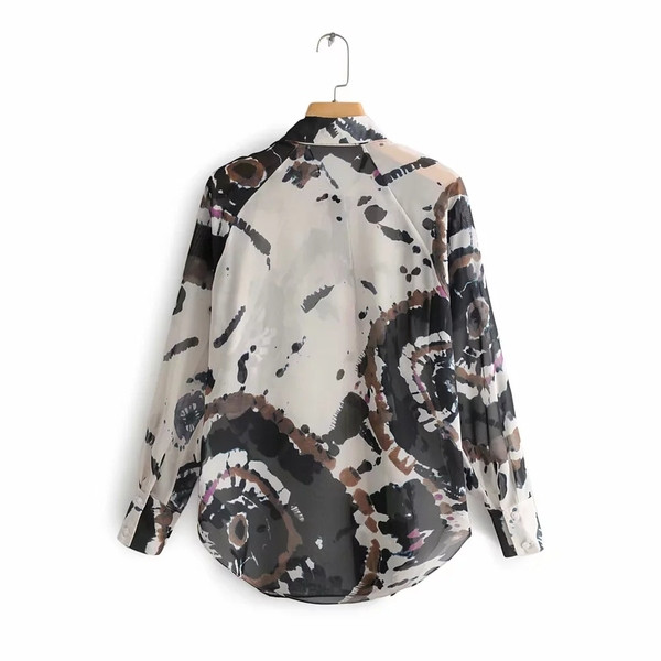 Női ing rátéttel, klasszikus gallérral