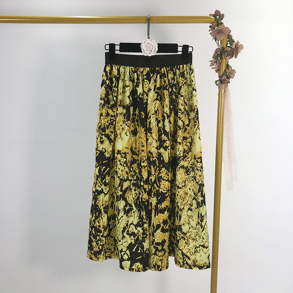 Fusta de dama lunga cu talie elastica