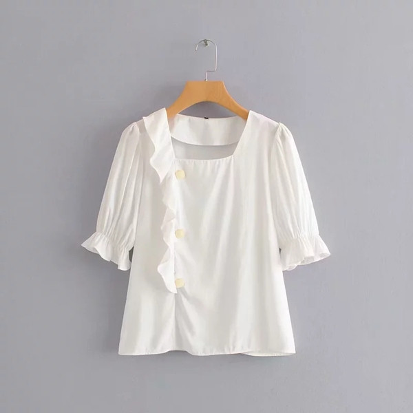 Rövid ujjú női blúz, két színben