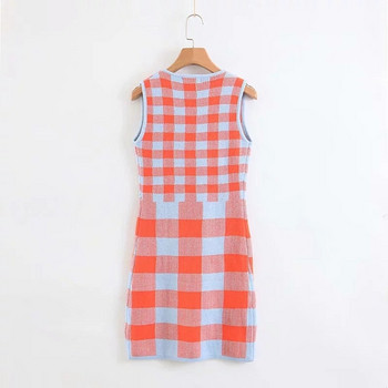 Alkalmi női kockás ruha új modellje