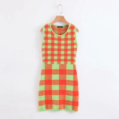 Alkalmi női kockás ruha új modellje