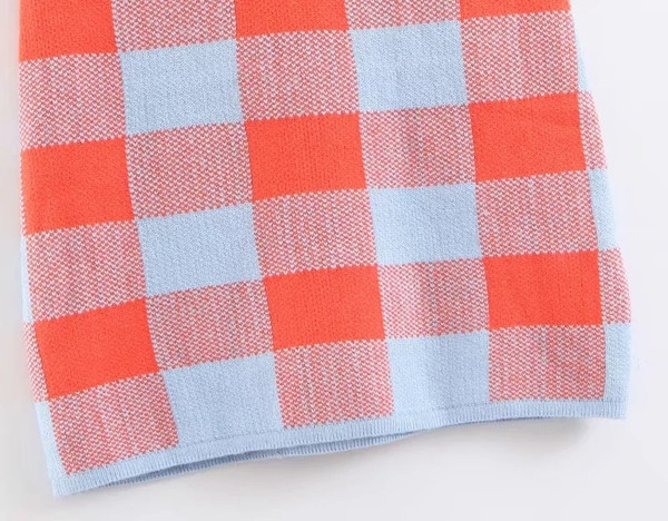 Alkalmi női kockás ruha új modellje