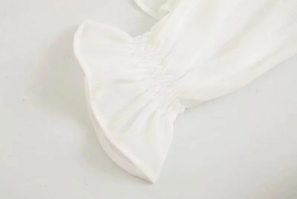 Camasa de dama eleganta model nou alb cu guler clasic