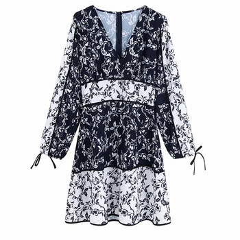 Mintás női hosszú ujjú ruha