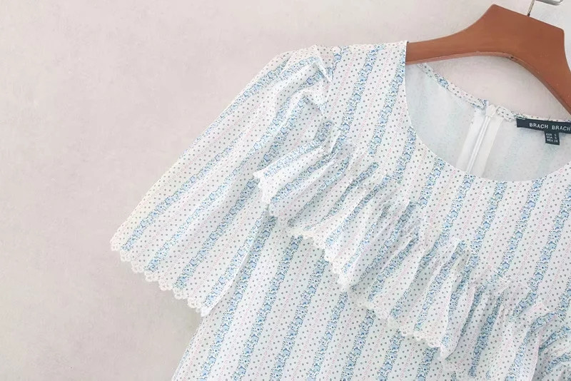 Női modern ruha rövid ujjal - széles modell